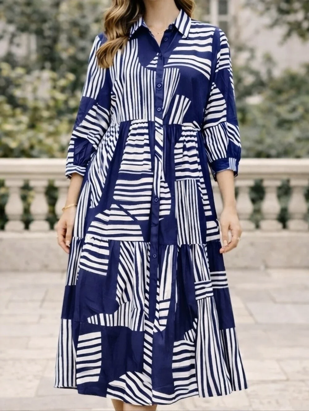 blue cotton dress zara Zara Blue Mini Dress 100%Cotton With Puff Sleeves Sz S